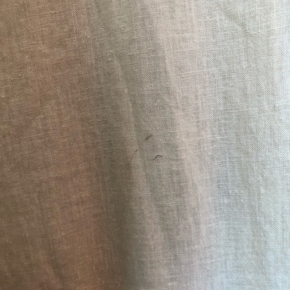 Vintage Yellow Linen Blend Coastal Tie Waist Short Sleeve Blouse Medium - Picture 9 of 9